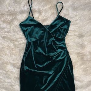 Size S fitted velvet mini dress excellent condition only worn twice